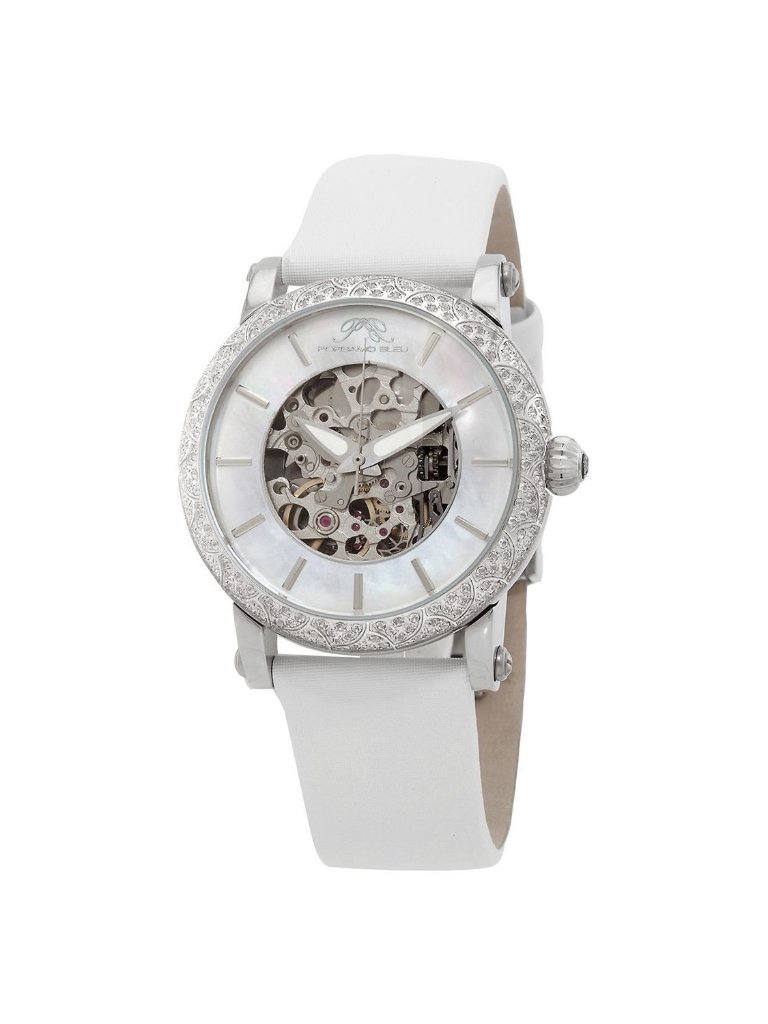 Nwt Porsamo Bleu Liza Automatic White Dial Ladies Watch
